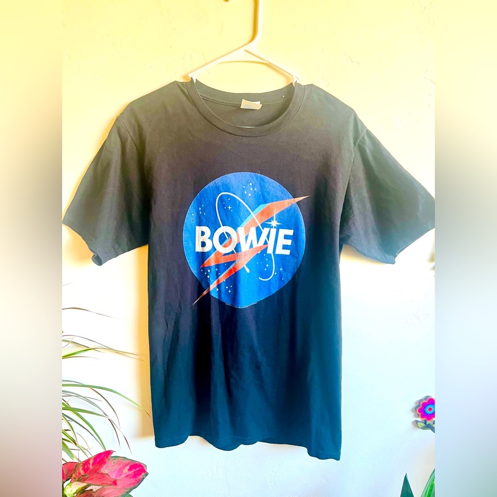 David Bowie NASA design band-tee